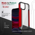 Shockproof metal PC+TPU phone case